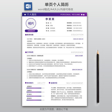 簡約新媒體運營求職簡歷