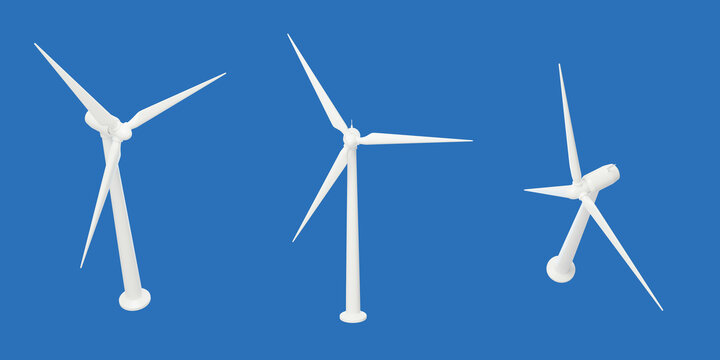 新能源环保可再生资源风电3D