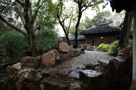 秋雨园林