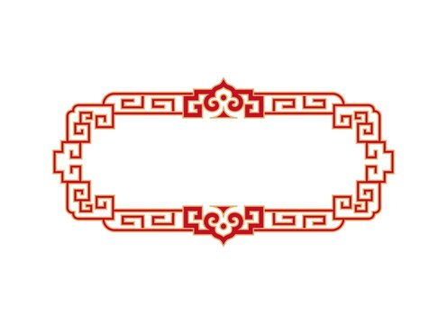 中式传统文化框矢量