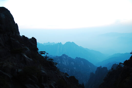 安徽黄山如画的风景