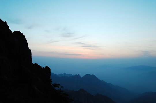 安徽黄山如画的风景