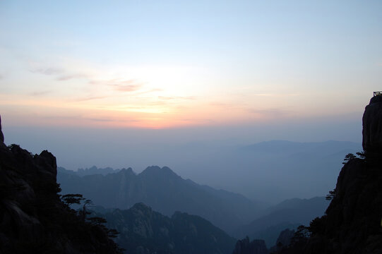 安徽黄山如画的风景