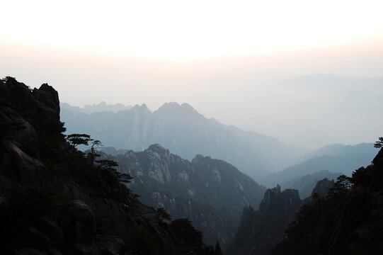 安徽黄山旅游风景图