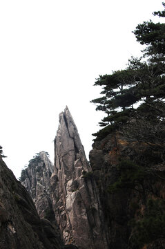 安徽黄山的奇峰异石