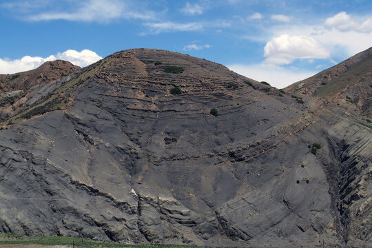 青藏高原向斜成山地质构造