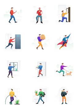生活時尚小插畫
