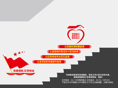 紅色物業(yè)樓道文化