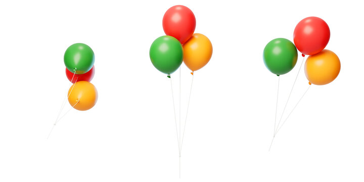 派对节日装饰漂浮欢乐气球3D