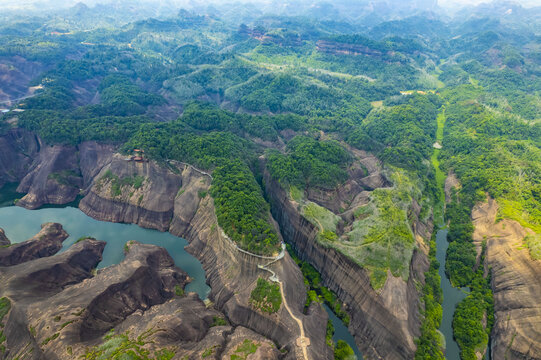 航拍湖南郴州高椅岭