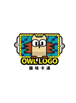 猫头鹰卡通logo