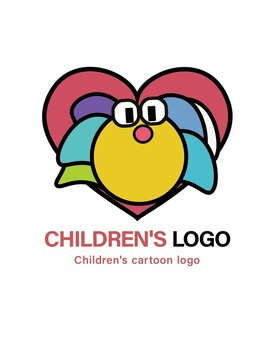 卡通小魚logo