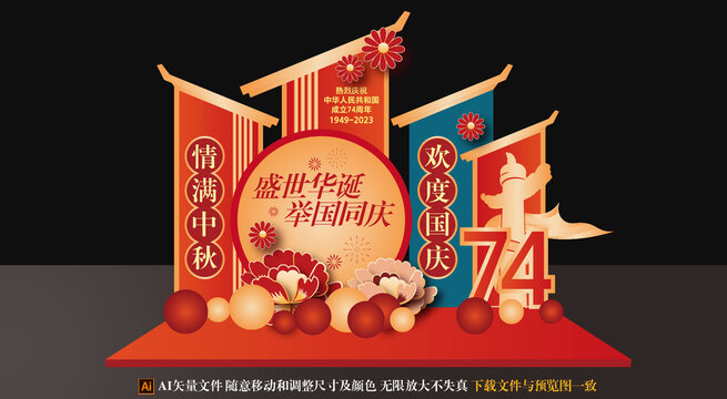 中秋國慶美陳