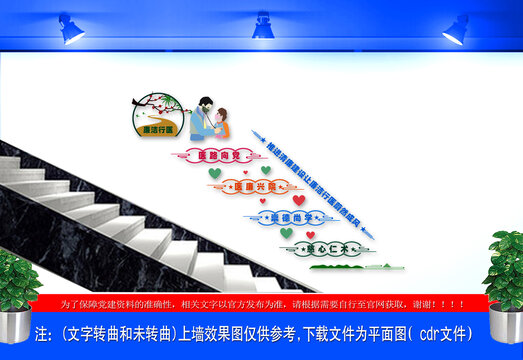 醫(yī)院樓梯文化墻