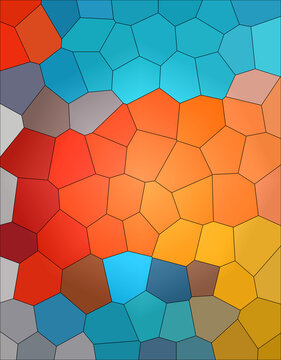 几何色块玻璃抽象地毯