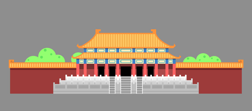 故宫中式宫殿古建筑素材
