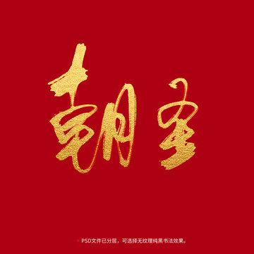 朝圣書法毛筆字設(shè)計(jì)