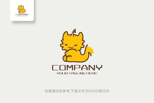 可爱卡通动物logo标志