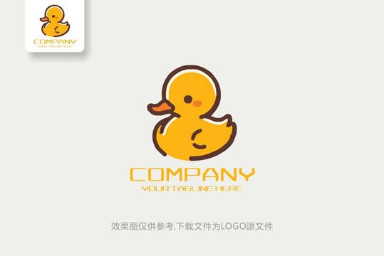 鸭子商标logo
