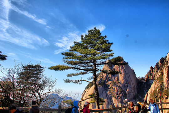 黄山山峦美景