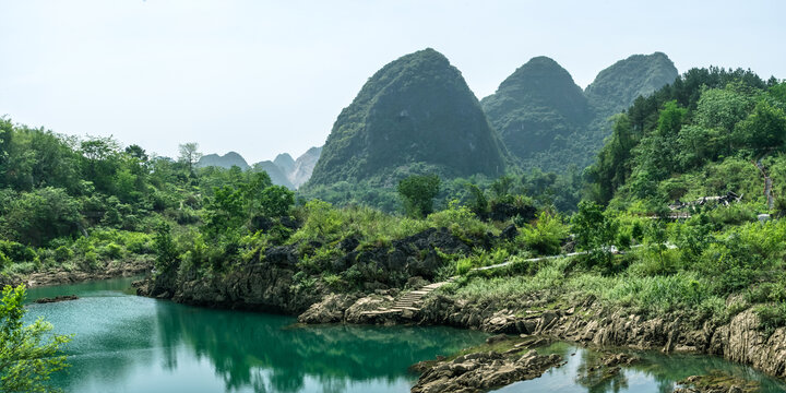 广西都安红水河青绿山水