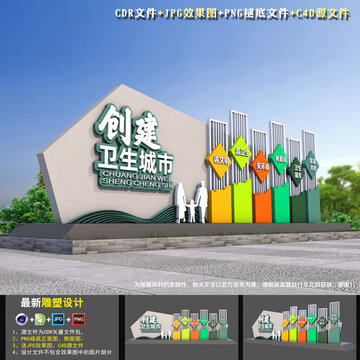 創(chuàng)建衛(wèi)生城市造型