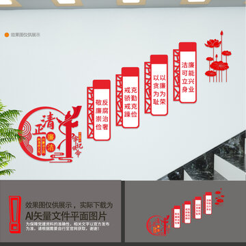 廉政樓梯文化墻