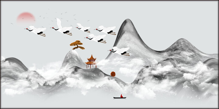 禅意山水画