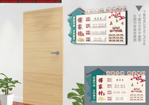 中式黨員聯(lián)系戶門牌