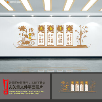 傳統(tǒng)美德文化墻