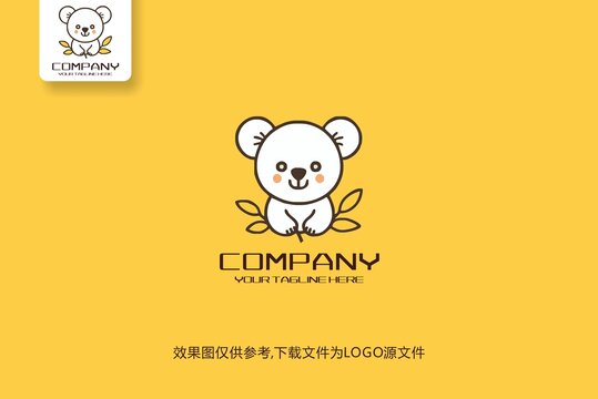 卡通龙猫logo标志