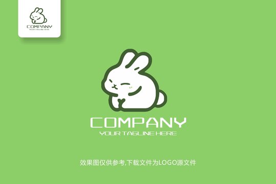 动物兔子logo标志