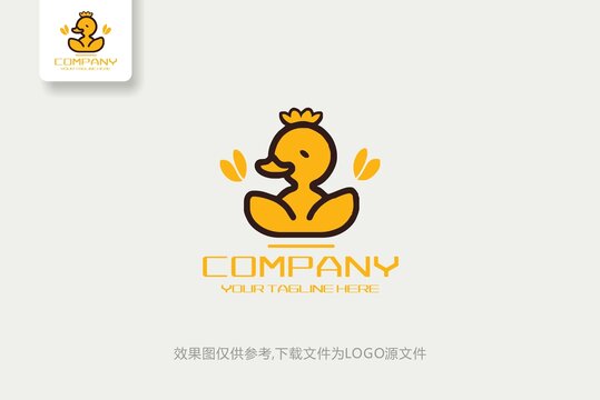 卡通小鸭子logo