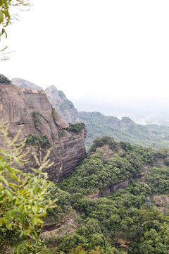 韶关丹霞山山顶风光