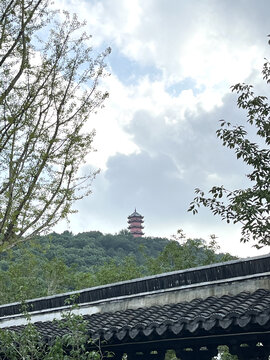 惠山古镇宝塔一隅