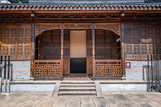 中式木门木窗大门