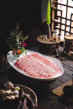 老北京铜锅涮肉雪花牛小排