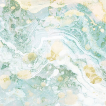 綠色曲線藝術(shù)紋理大理石巖板