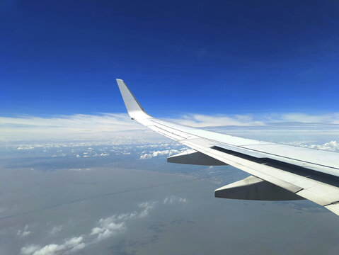 飞机俯瞰杭州湾