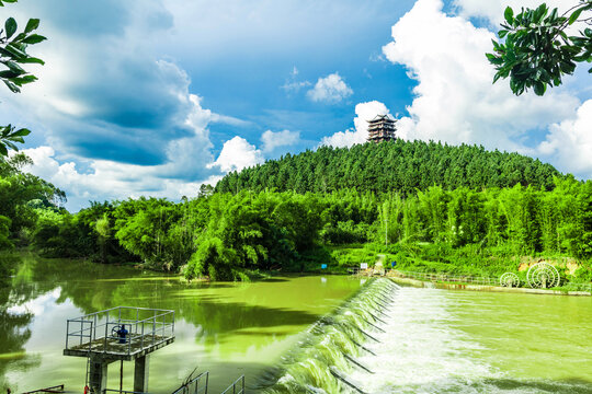 文楼漫水坝