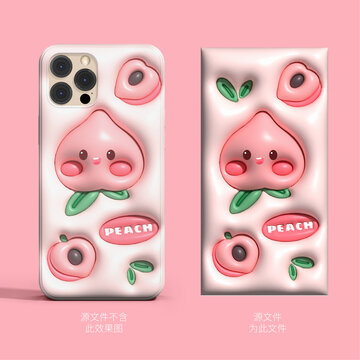 立體膨脹桃子