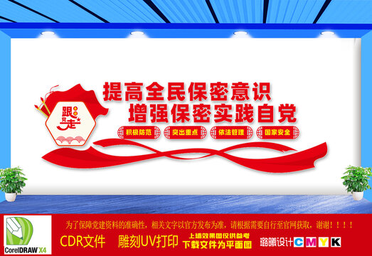 黨管保密文化墻