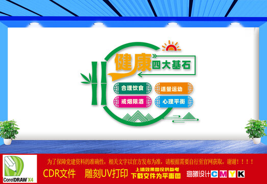 健康四大基石文化墻