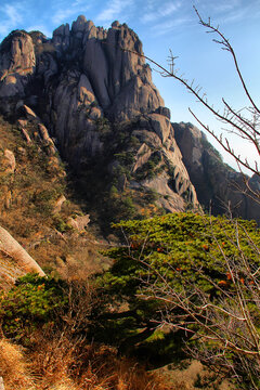 黄山山顶怪石