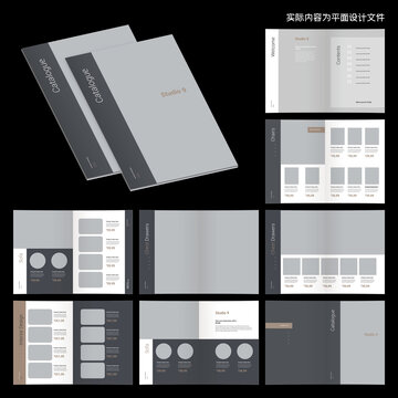 商務(wù)畫(huà)冊(cè)InDesign模板