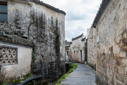 西递古村民居建筑