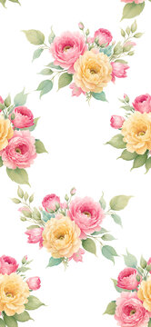 四方連續(xù)花卉圖稿