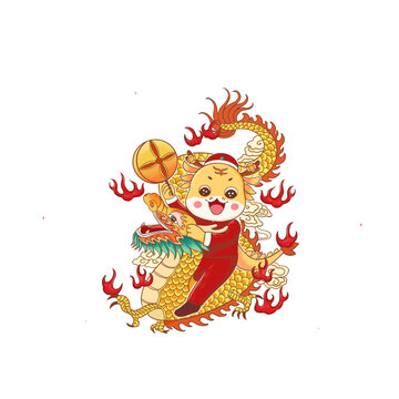 龍年福龍迎春