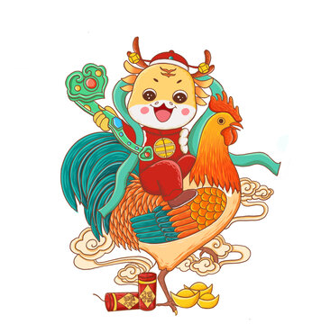 龍年金雞報喜