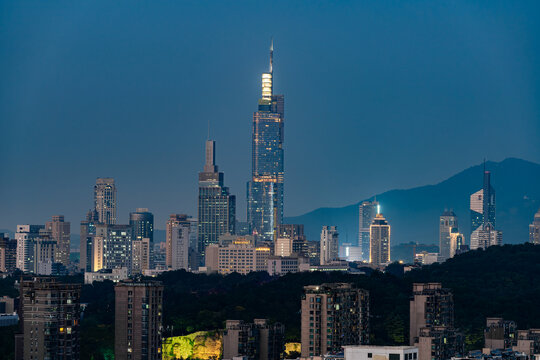 紫峰大厦夜景